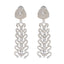 Cubic-Zirconia-Indian-Araya-multiple-Stud-White-Sterling-Silver-Earring