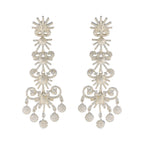 Cubic-Zirconia-Indian-Deewi-multiple-Stud-White-Silver-Earring