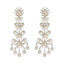Cubic-Zirconia-Indian-Deewi-multiple-Stud-White-Silver-Earring