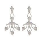 Cubic-Zirconia-Indian-Kristine-multiple-Stud-White-Silver-Earring