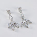 Cubic-Zirconia-Indian-Kristine-multiple-Stud-White-Silver-Earring