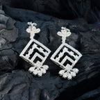 Cubic-Zirconia-Indian-Lakshmi-multiple-Stud-White-Sterling-Silver-Earring