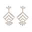 Cubic-Zirconia-Indian-Lakshmi-multiple-Stud-White-Sterling-Silver-Earring