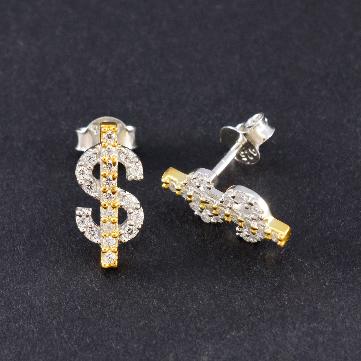 Cubic-Zirconia-Turkish-María-multiple-Stud-White-92.5-Silver-Earring