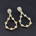 Cubic-Zirconia-Turkish-Ángeles-multiple-Stud-White-92.5-Silver-Earring