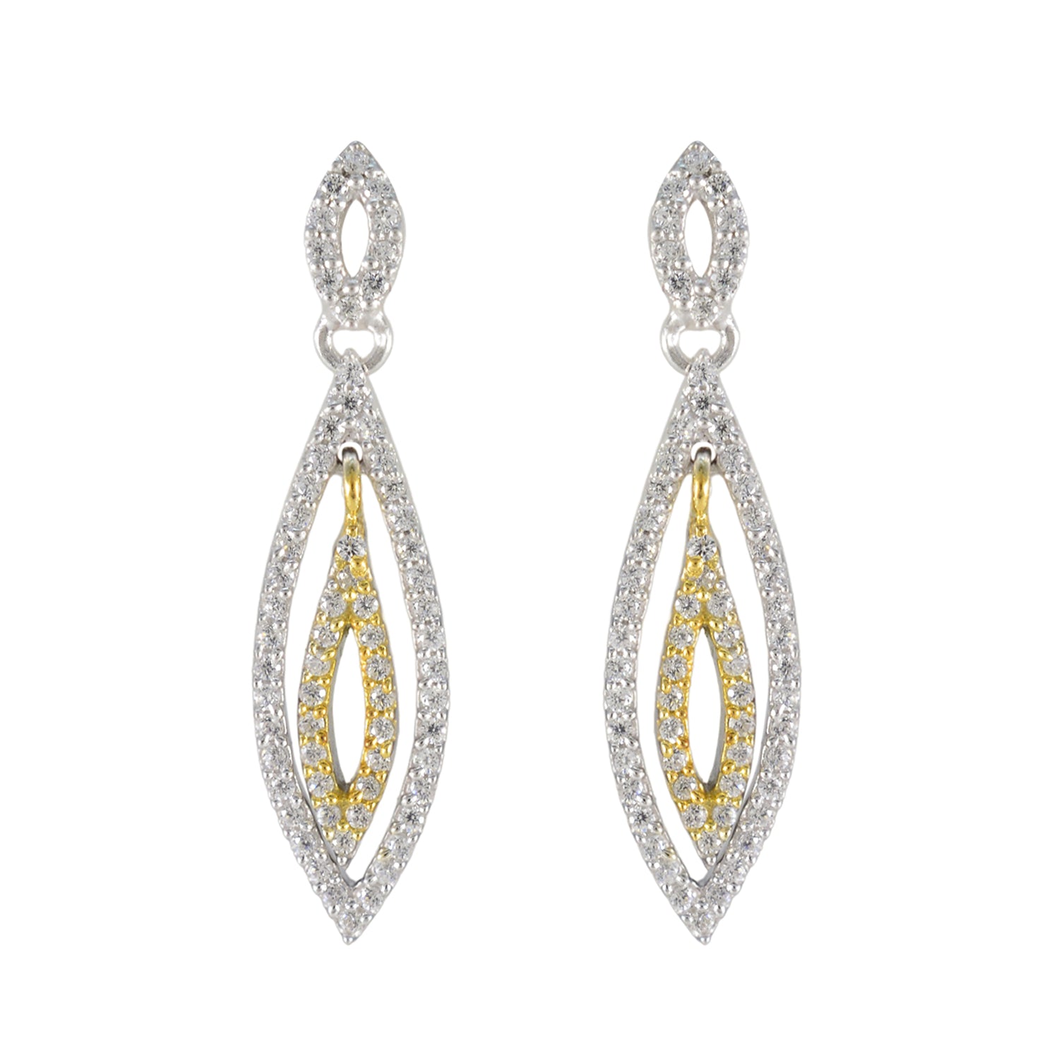 Cubic-Zirconia-Australian-Camila-multiple-Stud-White-925-Silver-Earring メイン画像