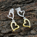 Cubic-Zirconia-French-Cecilia-multiple-Stud-White-Silver-Earring