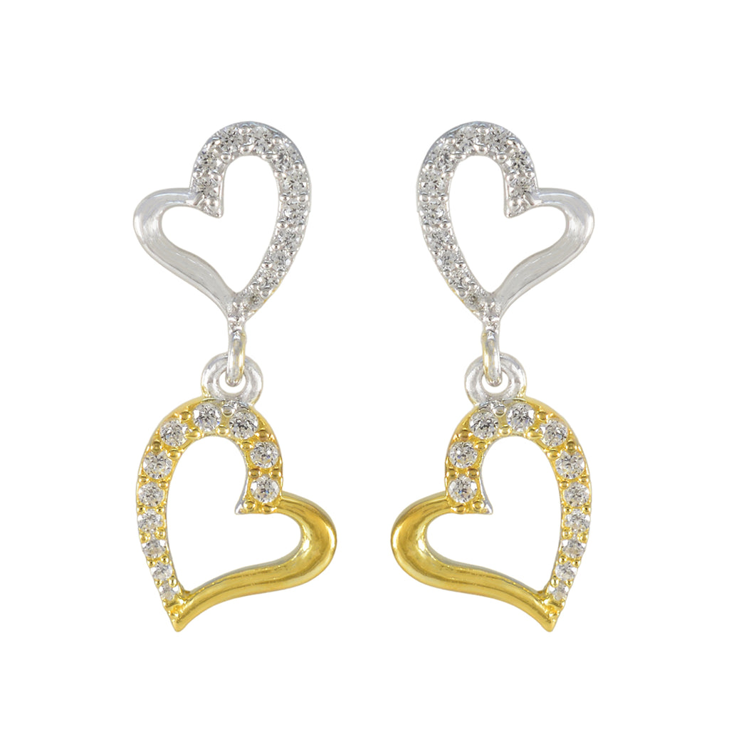 Cubic-Zirconia-French-Cecilia-multiple-Stud-White-Silver-Earring
