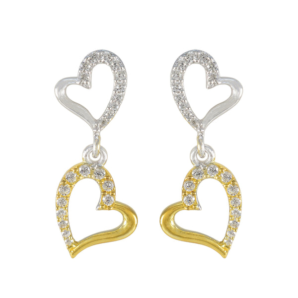 Cubic-Zirconia-French-Cecilia-multiple-Stud-White-Silver-Earring