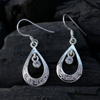 Cubic-Zirconia-Egyptian-Hanna-multiple-Dangle-White-Silver-Earring