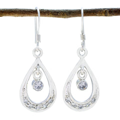 Cubic-Zirconia-Egyptian-Hanna-multiple-Dangle-White-Silver-Earring