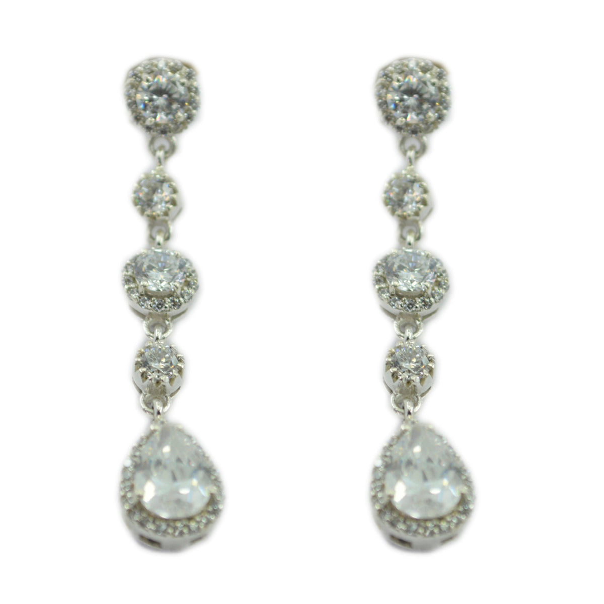 Cubic-Zirconia-Indian-Siti-multiple-Stud-White-92.5-Silver-Earring