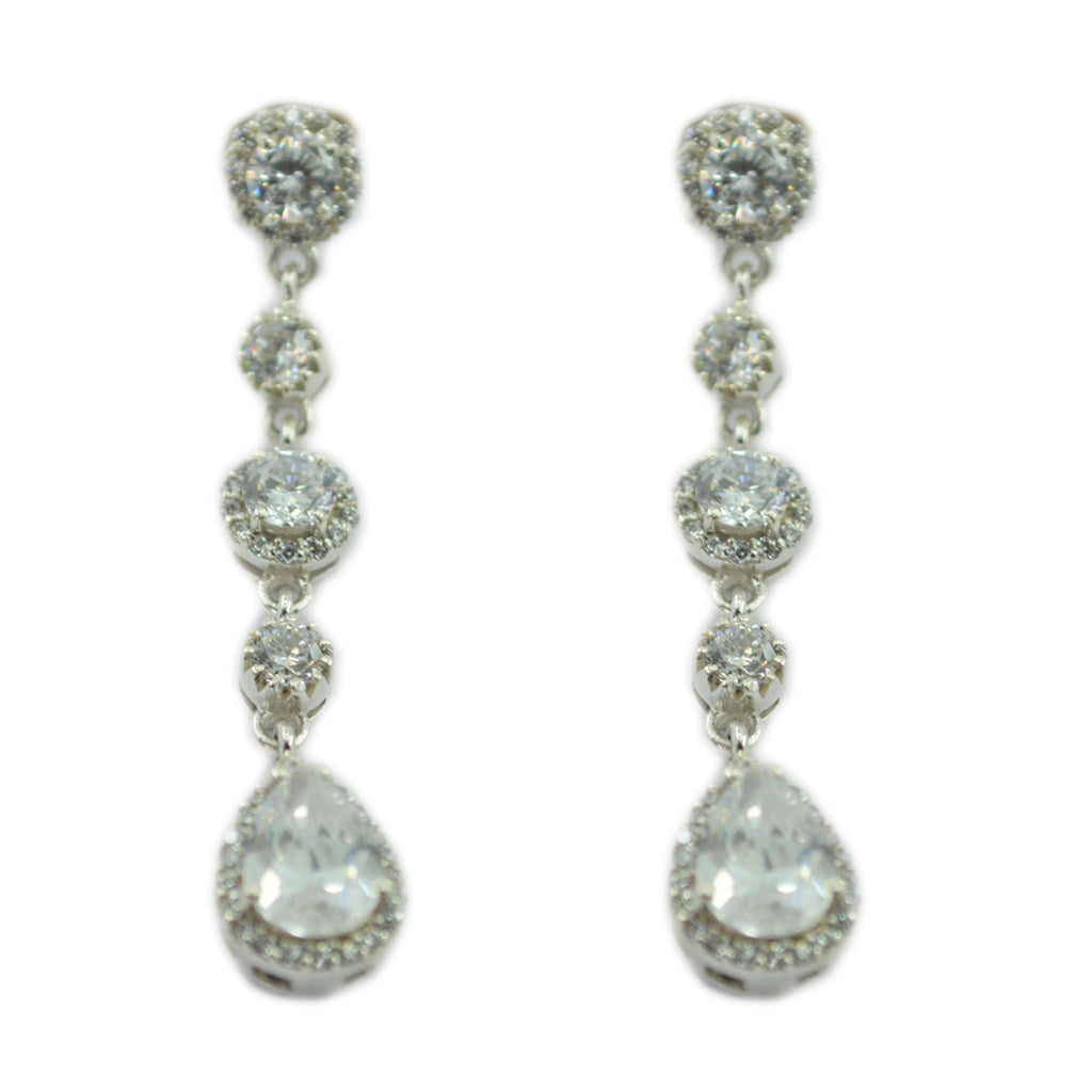 Cubic-Zirconia-Indian-Siti-multiple-Stud-White-92.5-Silver-Earring