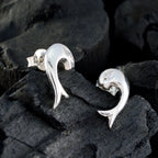 Cubic-Zirconia-Middle-Eastern-Inès-Solitaire-Stud-White-Silver-Earring