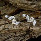 White-CZ-French-Laura-multiple-Stud-White-Silver-Earring