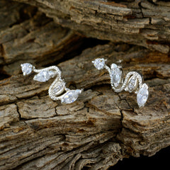 White-CZ-French-Laura-multiple-Stud-White-Silver-Earring