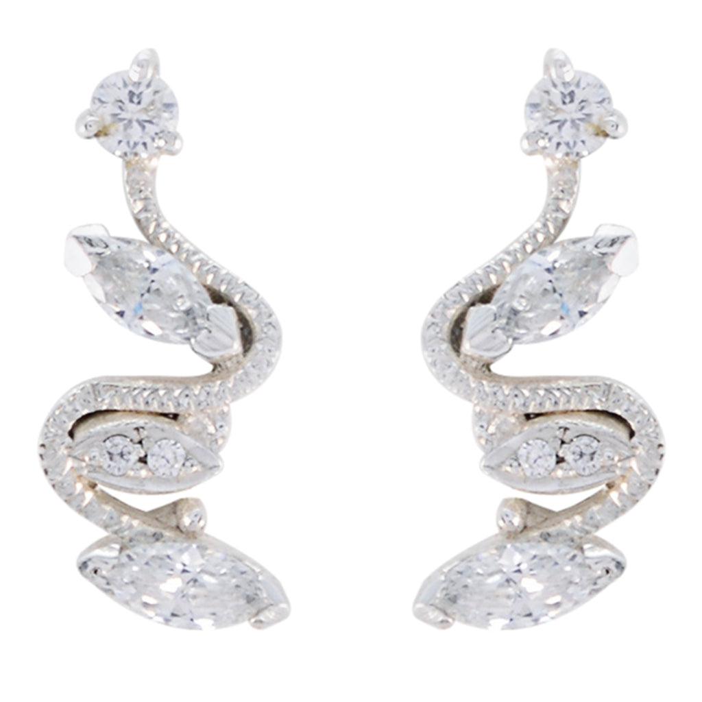 White-CZ-French-Laura-multiple-Stud-White-Silver-Earring