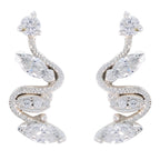 White-CZ-French-Laura-multiple-Stud-White-Silver-Earring