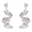 White-CZ-French-Laura-multiple-Stud-White-Silver-Earring