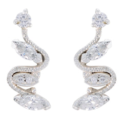 White-CZ-French-Laura-multiple-Stud-White-Silver-Earring