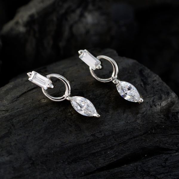 Weiß-CZ-Marokkanische-Savanne-mehrere-Ohrstecker-Weiß-925-Silber-Ohrring