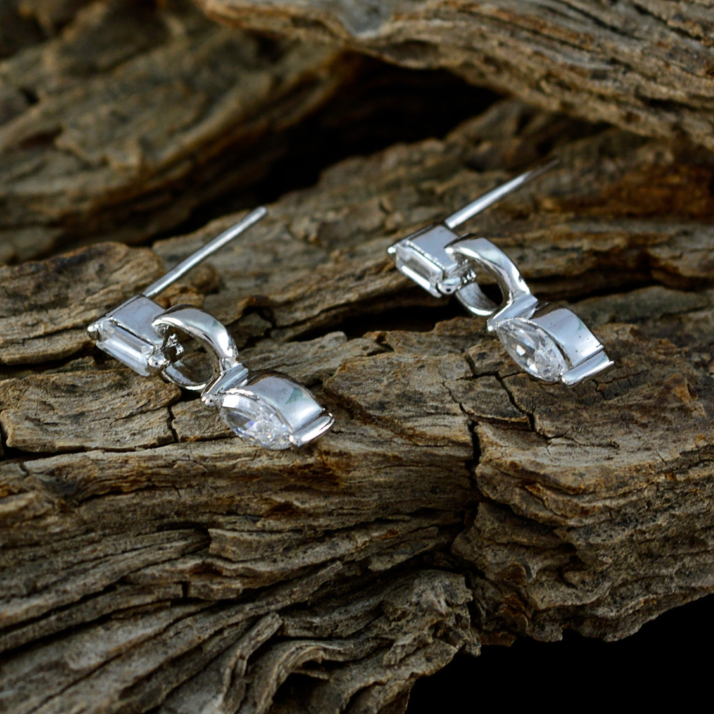 Weiß-CZ-Marokkanische-Savanne-mehrere-Ohrstecker-Weiß-925-Silber-Ohrring