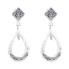 Cubic-Zirconia-Latin-American-Isla-multiple-Stud-White-Silver-Earring