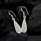 Cubic-Zirconia-French-Ivy-multiple-Dangle-White-Sterling-Silver-Earring