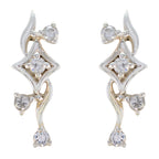 Cubic-Zirconia-African-Julia-multiple-Stud-White-925-Silver-Earring