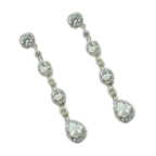 Cubic-Zirconia-Indian-Putri-multiple-Stud-White-925-Silver-Earring