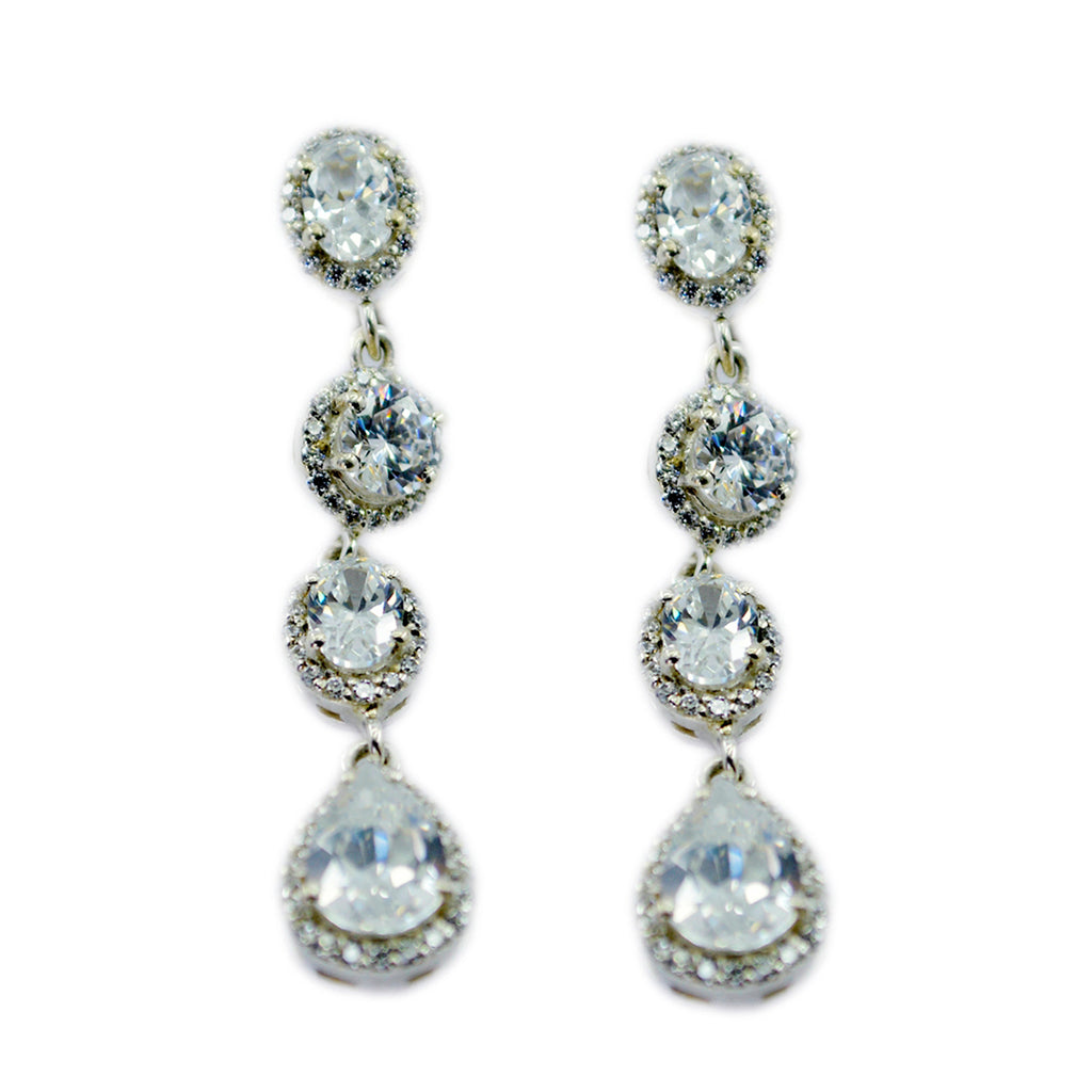 Cubic-Zirconia-Indian-Zara-multiple-Stud-White-925-Sterling-Silver-Earring