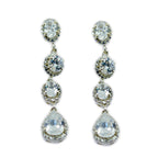 Cubic-Zirconia-Indian-Zara-multiple-Stud-White-925-Sterling-Silver-Earring