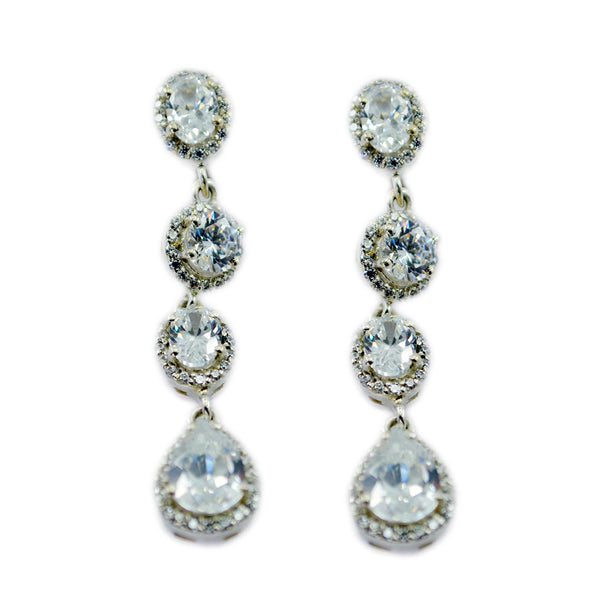 Cubic-Zirconia-Indian-Zara-multiple-Stud-White-925-Sterling-Silver-Earring