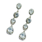 Cubic-Zirconia-Indian-Zara-multiple-Stud-White-925-Sterling-Silver-Earring