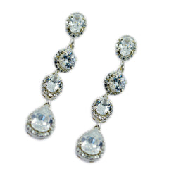 Cubic-Zirconia-Indian-Zara-multiple-Stud-White-925-Sterling-Silver-Earring