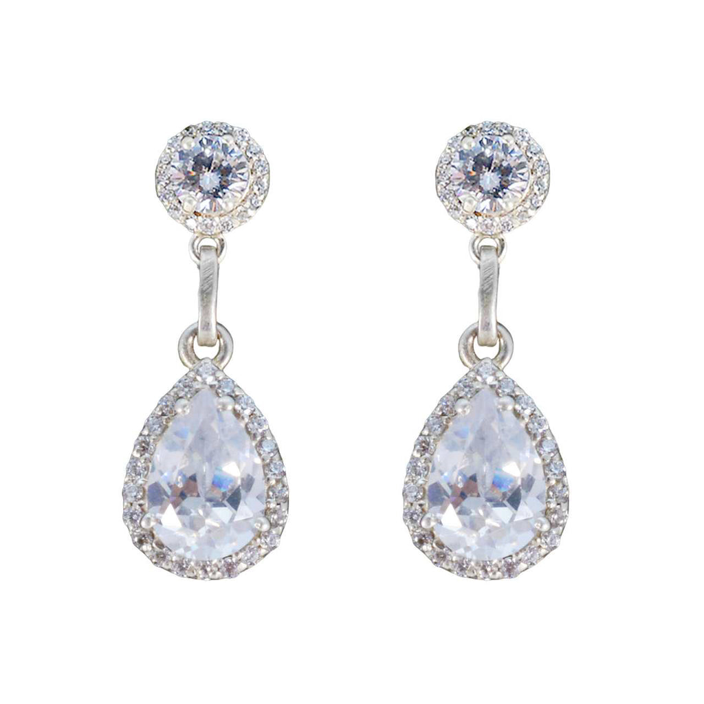White-CZ-Indian-Angel-multiple-Stud-White-Sterling-Silver-Earring