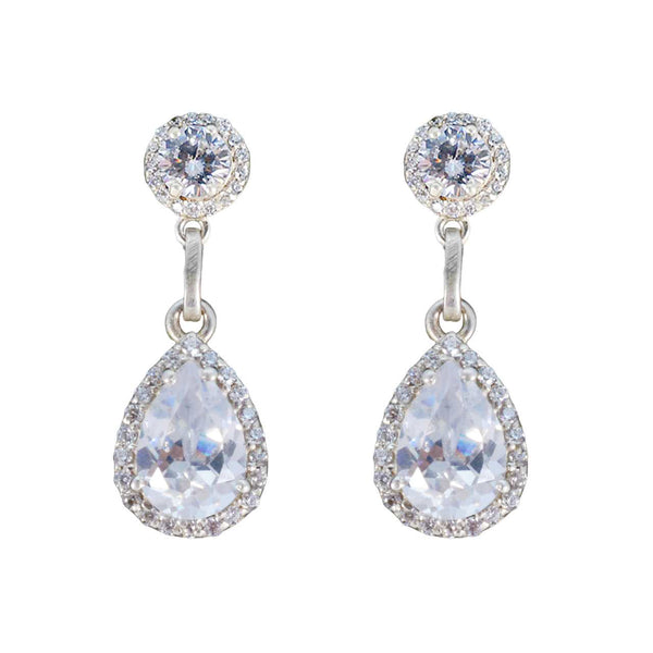 White-CZ-Indian-Angel-multiple-Stud-White-Sterling-Silver-Earring