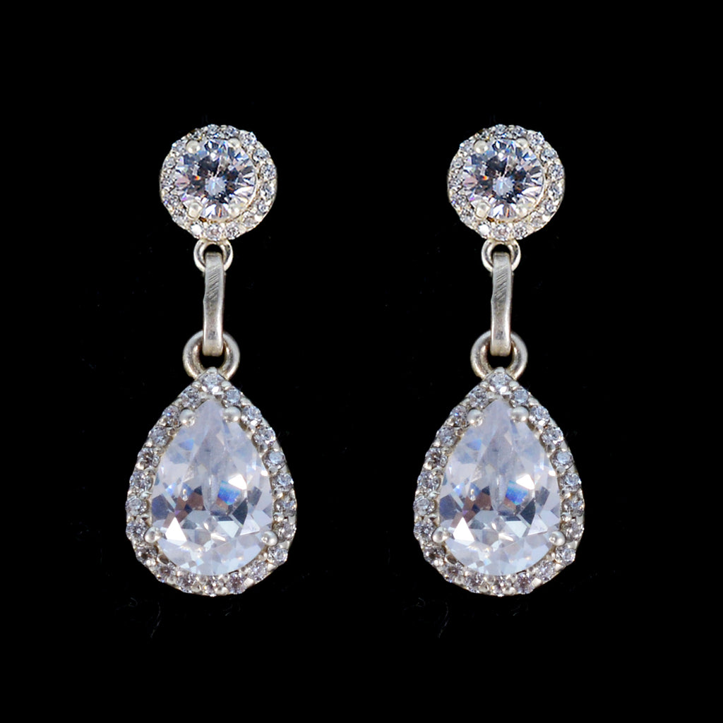 White-CZ-Indian-Angel-multiple-Stud-White-Sterling-Silver-Earring