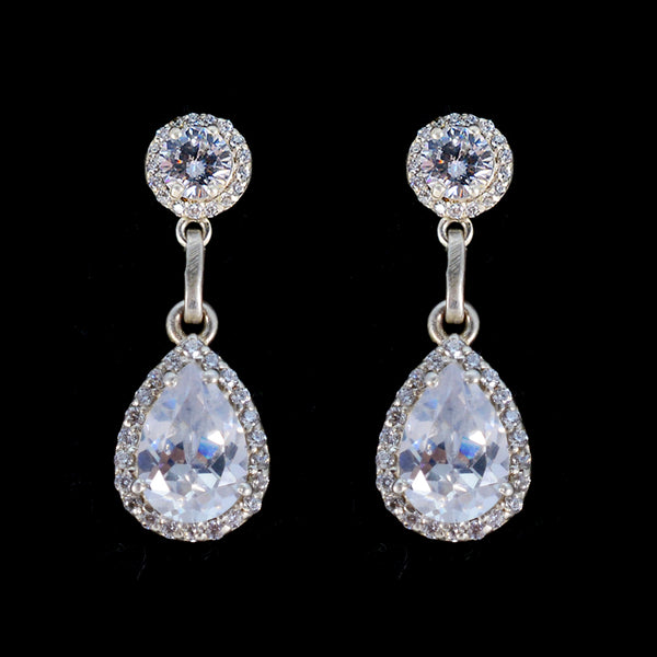 White-CZ-Indian-Angel-multiple-Stud-White-Sterling-Silver-Earring