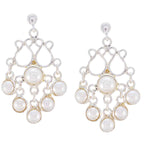 Pearl-Korean-Clara-multiple-Dangle-White-925-Sterling-Silver-Earring