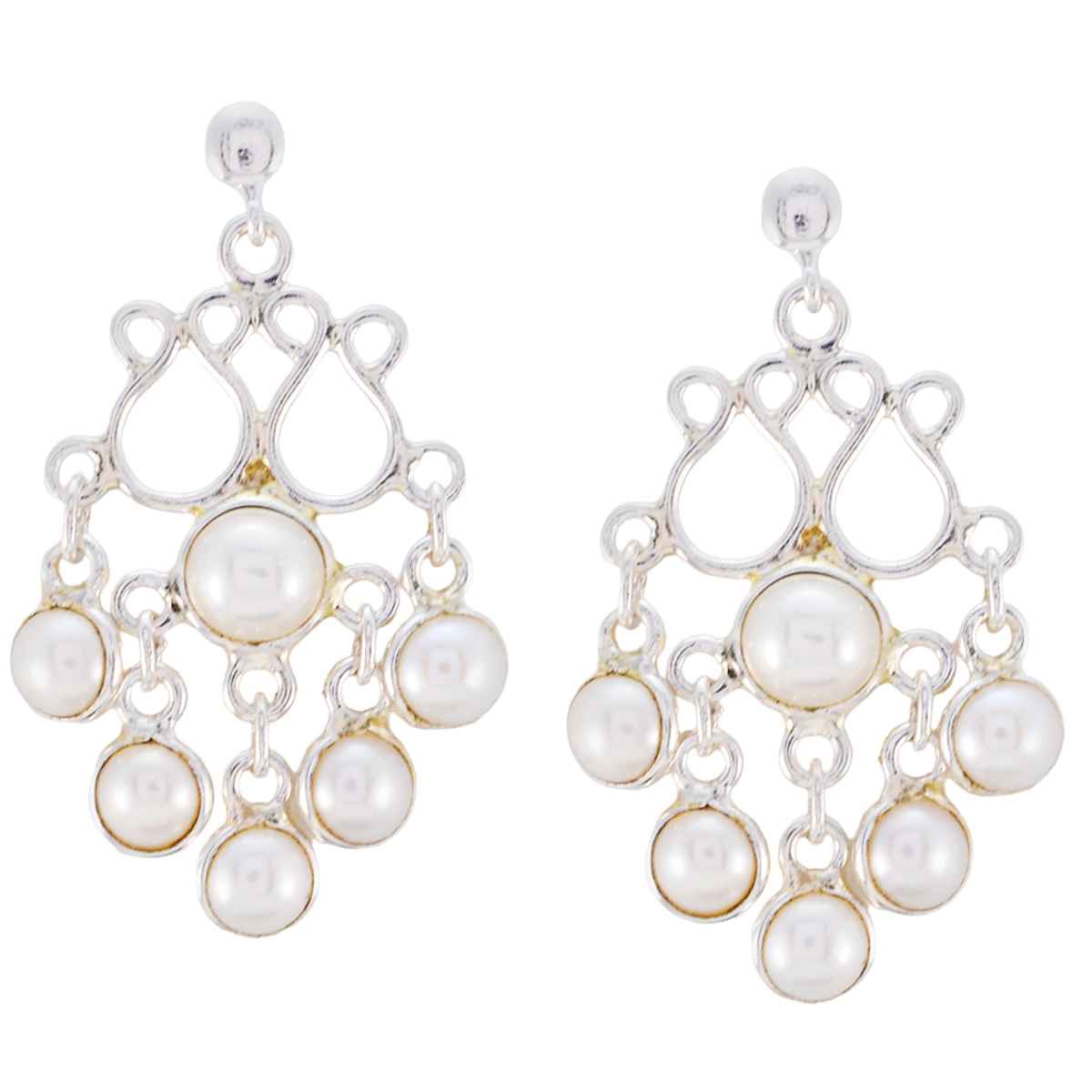 Pearl-Korean-Clara-multiple-Dangle-White-925-Sterling-Silver-Earring