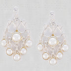 Pearl-Korean-Clara-multiple-Dangle-White-925-Sterling-Silver-Earring