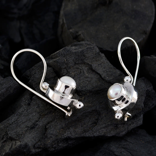 Pearl-American-Laura-multiple-Dangle-White-925-Sterling-Silver-Earring