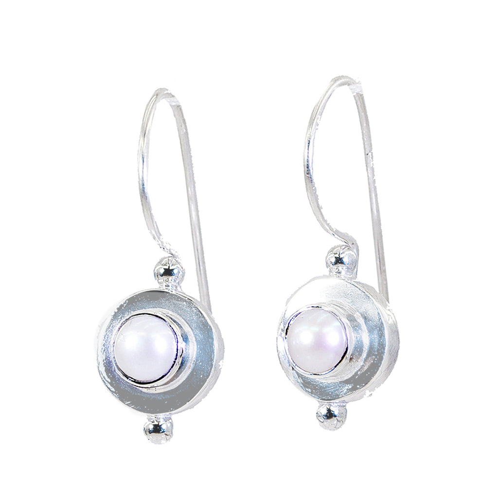 Pearl-Egyptian-Eun-ji-Solitaire-Dangle-White-Silver-Earring