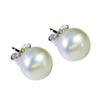 Pearl-Italian-Xiu-Solitaire-Stud-White-925-Silver-Earring