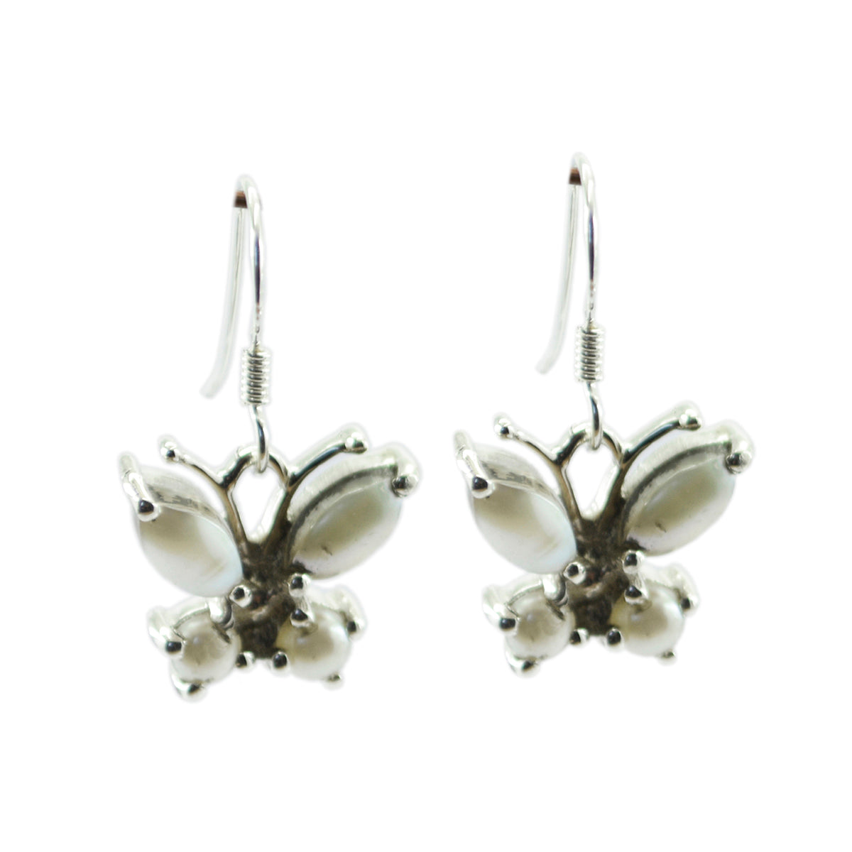 Pearl-African-Genesis-multiple-Dangle-White-925-Sterling-Silver-Earring
