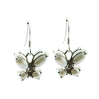 Pearl-African-Genesis-multiple-Dangle-White-925-Sterling-Silver-Earring