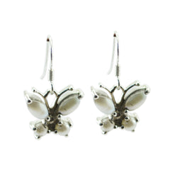 Pearl-African-Genesis-multiple-Dangle-White-925-Sterling-Silver-Earring