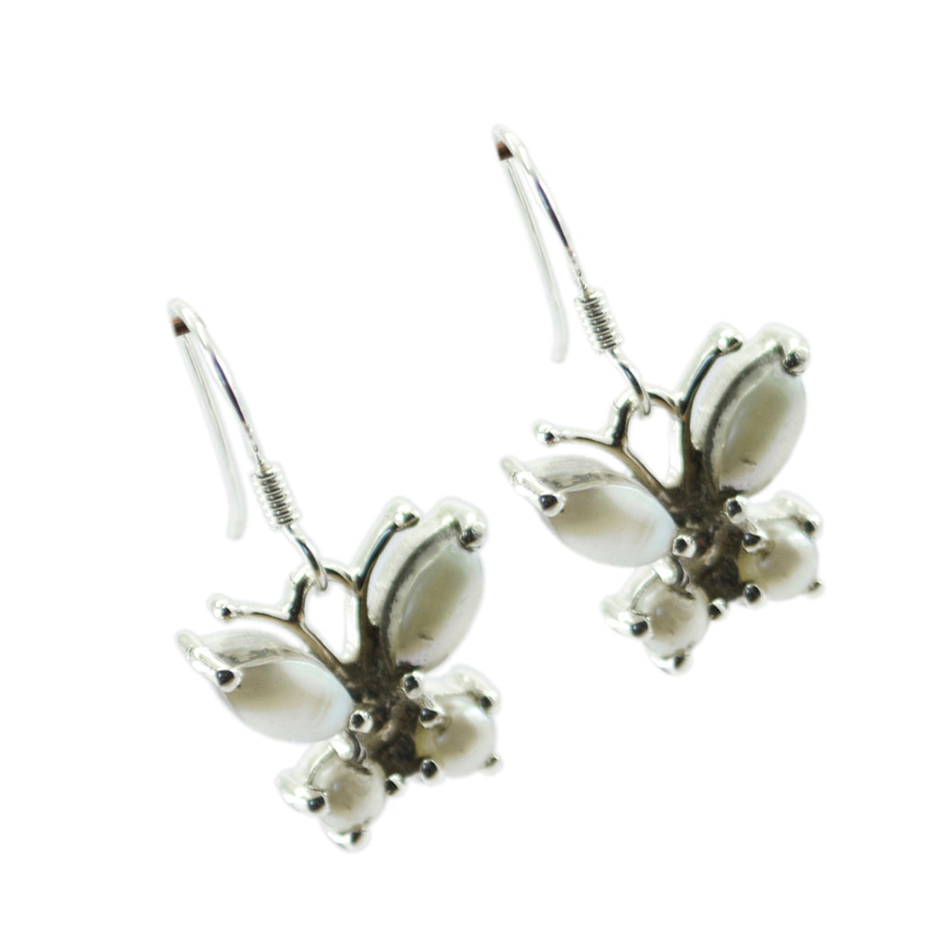 Pearl-African-Genesis-multiple-Dangle-White-925-Sterling-Silver-Earring