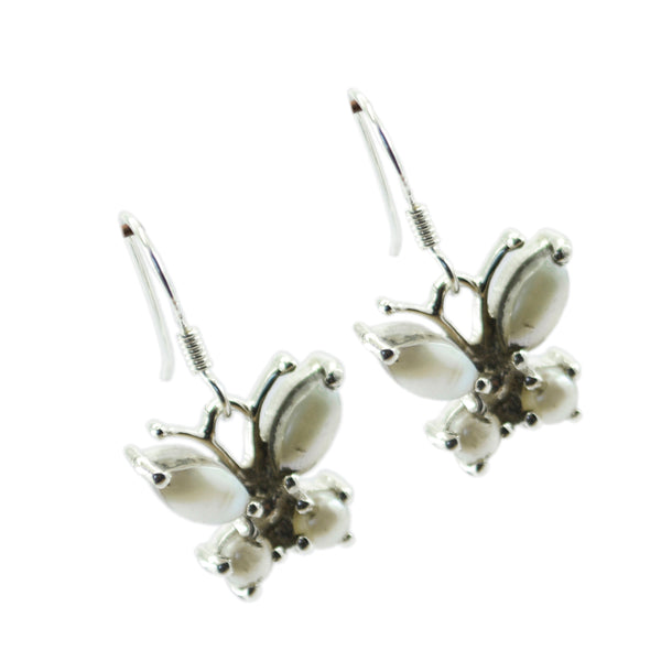 Pearl-African-Genesis-multiple-Dangle-White-925-Sterling-Silver-Earring